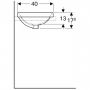 Geberit Variform 500.717.01.2 Раковина 55 см.