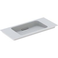 Умивальник накладний Geberit One 90 см, білий KeraTect / глянсовий хром (500.395.01.1)