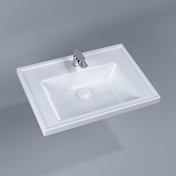 Умивальник накладний Quarter Bath New Line 65х45, білий (70LN21065)