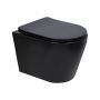 Унитаз подвесной Qtap Scorpio Ultra Quiet с сиденьем с сиденьем Soft-Close MATT BLACK QT14332380AMB