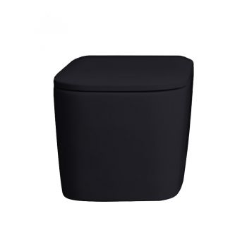 Унітаз підвісний Nic Design Semplice з кришкою, антрацит (003699013/005706013)