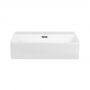 Комплект Qtap Nando LT: Раковина подвесная прямоугольная 500х420х120 мм White + Донный клапан PU02O