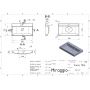 Раковина Miraggio Varna 700 mirastone gray