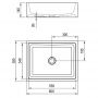 Ravak Formy XJL01260000 Раковина 60 см.