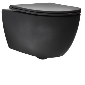 Simas Trevi TR18/F85 /TR004 Унітаз підвісний + кришка, чорний матовий