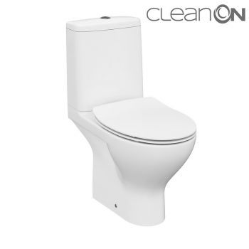 Унитаз-компакт Cersanit Moduo 675 SBTW CleanOn 43 011 3/5 л с дюропластовым сиденьем SLIM WRAP с плавным закрыванием и функцией простого снятия