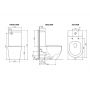 Унитаз-компакт Rimless NEWARC черный матовый Modern 3822B-M