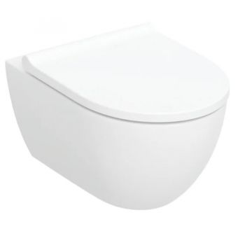 Унитаз подвесной Geberit Acanto 502.774.00.1 TurboFlush, с крышкой Duroplast, Softclose, Quickfix