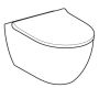 Унитаз подвесной Geberit Acanto 502.774.00.1 TurboFlush, с крышкой Duroplast, Softclose, Quickfix