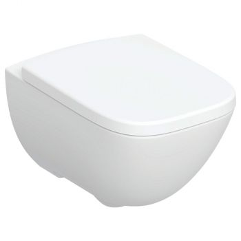 Унитаз подвесной Geberit Modo 502.827.00.1 с крышкой SoftClose, Quickfix