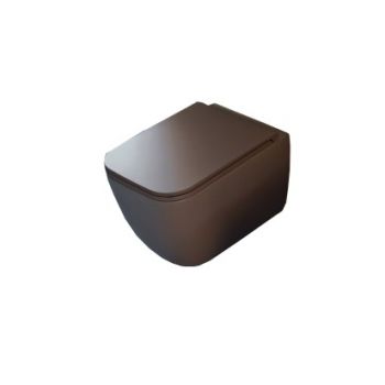 Унитаз подвесной Scarabeo Teorema 2.0 5126CL53+10050A Rimless Tobacco