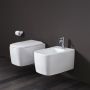 Унитаз подвесной Nic Design Semplice 55х37 см безободковый, с крышкой, cemento matt, выставочный экземпляр (003699047_005706047)