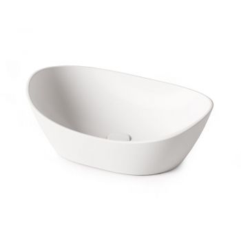 Умивальник накладний PAA Amore, Silkstone, зі зливом, 60х37, Matte White (IAMS_00)