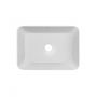 Раковина накладная Qtap Virgo N прямоугольная без донного клапана WHITE QT18116308W
