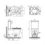 Унитаз-компакт Qtap Scorpio безободковый Ultra Quiet с сиденьем Soft-close QT14222125AUQW