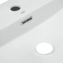 Комплект Qtap Nando LT: Раковина подвесная прямоугольная 600х440х130 мм White + Донный клапан PU02O