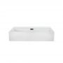 Комплект Qtap Nando LT: Раковина подвесная прямоугольная 600х440х130 мм White + Донный клапан PU02O