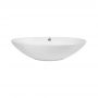 Комплект Qtap Dove: Раковина накладная овальная 625x415x150 мм White + Донный клапан PU02O