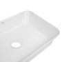 Раковина накладная Qtap Virgo N прямоугольная без донного клапана WHITE QT18116308W