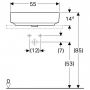 Geberit Variform 500.771.01.2 Раковина 55 см.