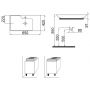 Idevit Lara 0201-4655 Раковина 65 см.