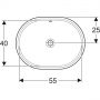 Раковина Geberit Variform 500.757.01.2 (55х40 см.)