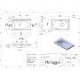 Раковина Miraggio Titania Mirastone Black 695x396