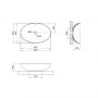Раковина-чаша Qtap Dove 630x415x160 White QT06118168W