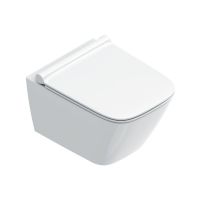 Унитаз подвесной с крышкой Catalano Green 50x37 безободковый, белый (0411500001_0451200001)