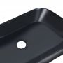 Комплект Qtap Scorpio: Раковина накладная прямоугольная 550х390х120 мм Matt Black + Донный клапан PU03