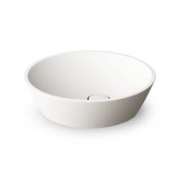 Умивальник накладний PAA Deco, Silkstone, без переливу, D=45, Matte White (IDECS_00)