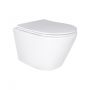 Унитаз подвесной Qtap Swan безободковый Ultra Quiet с сиденьем Soft-close QT16335179W