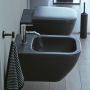 Биде подвесное Duravit Happy D.2, антрацит черный матовый (2258151300)
