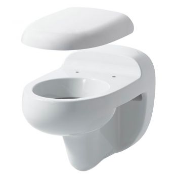 Унитаз подвесной детский Laufen Flora Kids с крышкой бело-красной, белый (H8200310000001/H8910310620001)