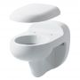 Унитаз подвесной детский Laufen Flora Kids с крышкой бело-красной, белый (H8200310000001/H8910310620001)