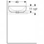 Geberit Variform 500.774.01.2 Раковина 55 см.