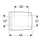 Geberit Xeno2 500.833.01.1 Сиденье с крышкой soft-close, быстросъемные крепления quickfix