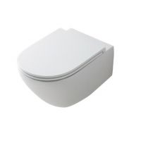 Kerasan Aquatech 3714 01+3791 01 Унітаз підвісний з кришкою 3791 01, безобідковий