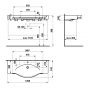 Раковина Laufen Palace H8127040001041 (120 см.)
