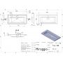 Раковина Miraggio Tres 900x430