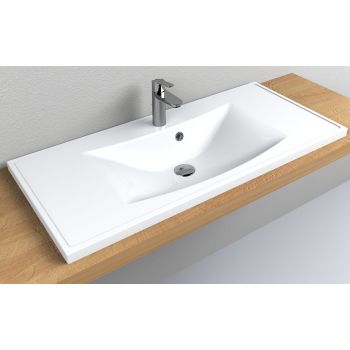 Умывальник Fancy Marble Irwin 1000 мм. белый