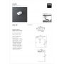 Умывальник Simas Agile AG20NM Black matt 20 см.