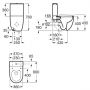 Унитаз напольный Roca Meridian A34224L000 Rimless