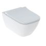 Унітаз підвісний Geberit Smyle Square 500.685.01.1 Rimfree, з сидінням із кришкою