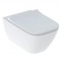 Унітаз підвісний Geberit Smyle Square 500.685.01.1 Rimfree, з сидінням із кришкою