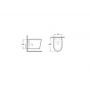 Унитаз подвесной Newarc Life 9823B-M Rimless с сиденьем