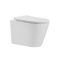 Унитаз подвесной Qtap Scorpio безободковый Ultra Quiet с сиденьем Soft-close QT14332380AW