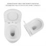 Унитаз подвесной Qtap Scorpio безободковый Ultra Quiet с сиденьем Soft-close QT14332380AW