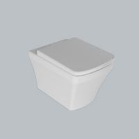 Унитаз подвесной с крышкой Quarter Bath Cross Grand безободковый , белый (70CG03052.00.1.3.01/30SCO.01.02.03.)