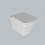 Унітаз підвісний з кришкою Quarter Bath Cross Grand безобідковий, білий (70CG03052.00.1.3.01/30SCO.01.02.03.)